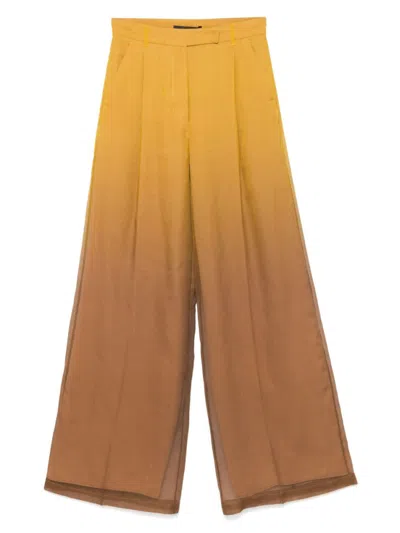 Max Mara Pianoforte Women Baffo Trousers In Orange