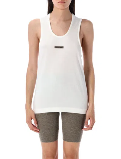 Fear Of God Off White Sleeveless Tank Top In White