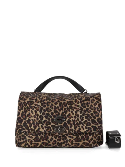Zanellato Leopard Print Postina Satchel