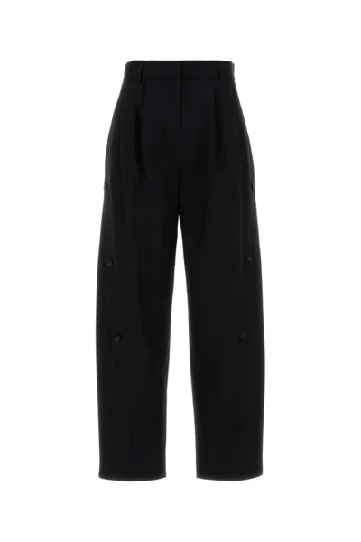 Max Mara Pleated Casual Pants In Black