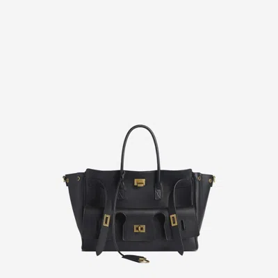 Balenciaga Black Bel Air Carry All Tote