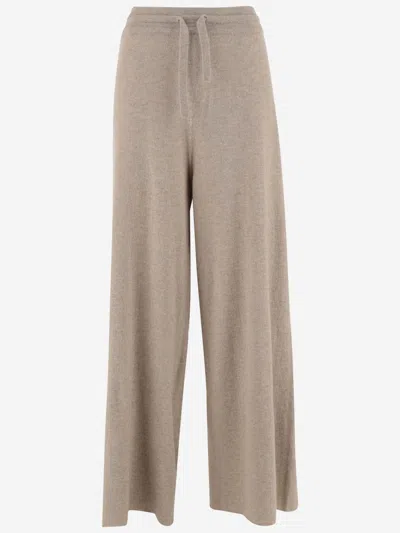 Jil Sander Cashmere Trousers In Neutral