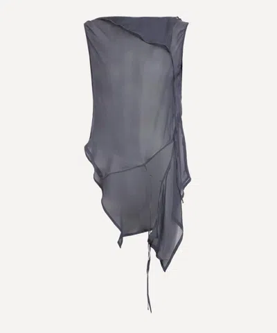 Paloma Wool Asymmetric Silk Top