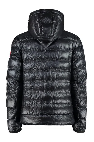 Canada Goose Crofton Quilted Shell-down Hooded Jacket In Black