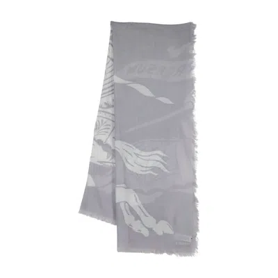Burberry Large Scarf In Gray