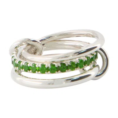 Spinelli Kilcollin Petunia Chrome Diopside Ring In Metallic
