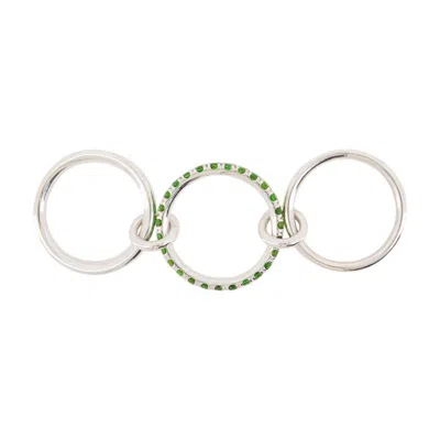 Spinelli Kilcollin Petunia Chrome Diopside Ring In Metallic