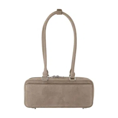 Self-portrait Baguette With Charm Shoulder Bag In Brown