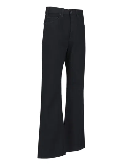 Nili Lotan High Waist Bootcut Jeans In Black