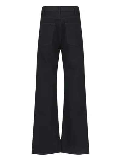 Nili Lotan High Waist Bootcut Jeans In Black