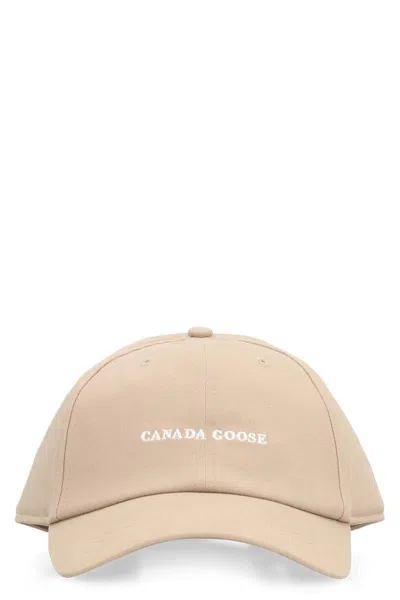 Canada Goose Logo Baseball Cap In Neutral