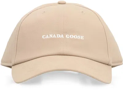 Canada Goose Logo Baseball Cap In Neutral