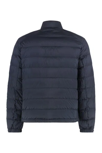 Moncler Padded High Collar Snap Button Down Jacket