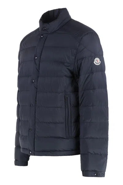 Moncler Padded High Collar Snap Button Down Jacket
