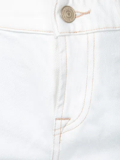 7 For All Mankind Straight-leg White Jeans With Tailored Fit In White