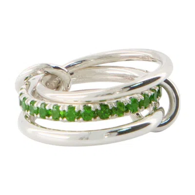 Spinelli Kilcollin Petunia Chrome Diopside Ring In Metallic