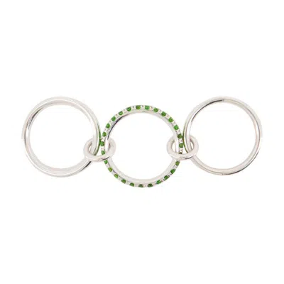Spinelli Kilcollin Petunia Chrome Diopside Ring In Metallic