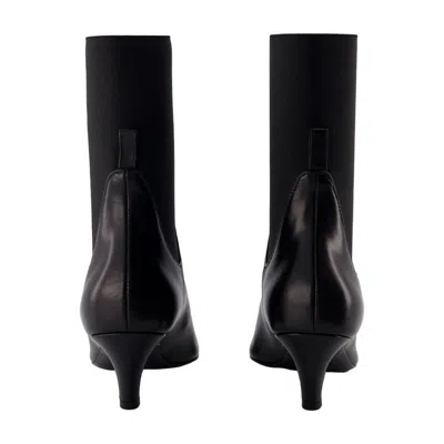 Totême Toteme Women The Mid Heel Boot Leather Boots In Black