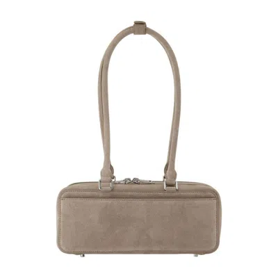 Self-portrait Baguette With Charm Shoulder Bag In Brown