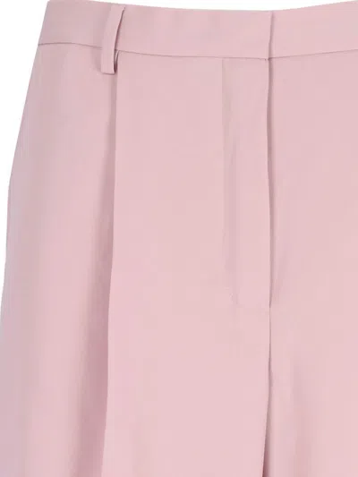 Dries Van Noten Wide-leg Trousers In Pink Wool In Pink