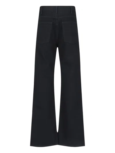 Nili Lotan High Waist Bootcut Jeans In Black