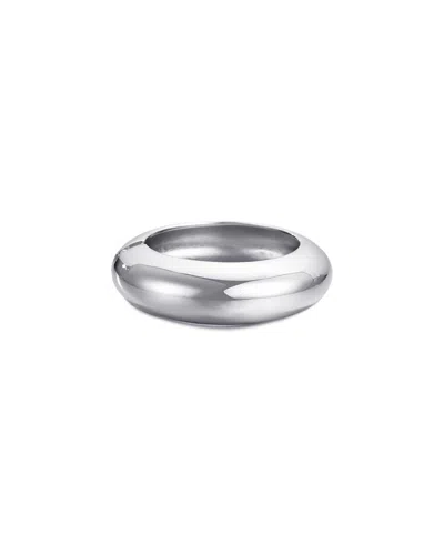 Adornia Silver Chunky Dome Bangle
