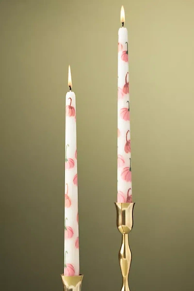 Anthropologie Forage Fall Icon Taper Candles, Set Of 2 In Multi