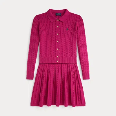 Polo Ralph Lauren Ralph Lauren Cotton Polo Cardigan & Skirt Set