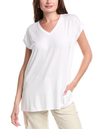 Eileen Fisher Long Boxy Top In White