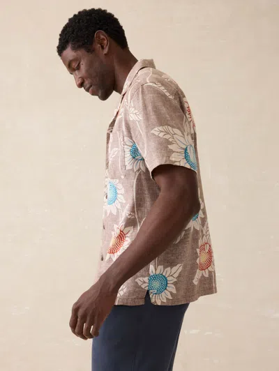 Faherty Short Sleeve Breeze Camp Shirt In Multi