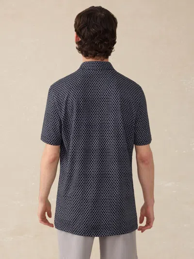 Faherty Short-sleeve Movement&trade; Pique Polo Shirt In Black