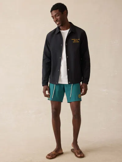 Faherty Ghana Coaches Jacket In Black