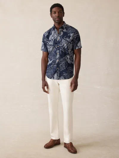 Faherty Short-sleeve Breeze Shirt In Multi