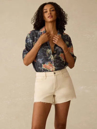Faherty Kanoa Camp Shirt In Gray