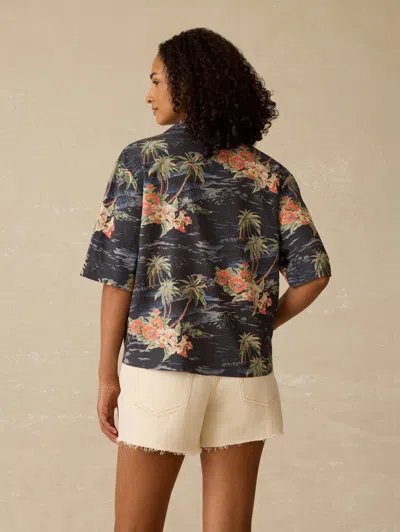 Faherty Kanoa Camp Shirt In Gray