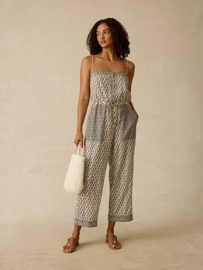 Faherty Catalina Jumpsuit In Gray