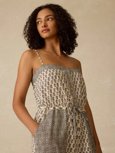 Faherty Catalina Jumpsuit In Gray