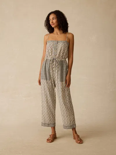 Faherty Catalina Jumpsuit In Gray
