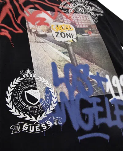 Guess Big Boys Oversize Short Sleeve T-shirt In Black