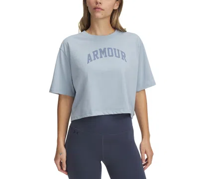 Under Armour Women's Rival Short Sleeve T-shirt In Blue