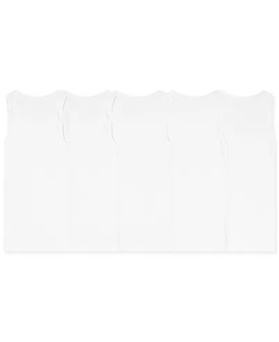 Polo Ralph Lauren Ribbed Stretch Cotton Tank 5-pack In White