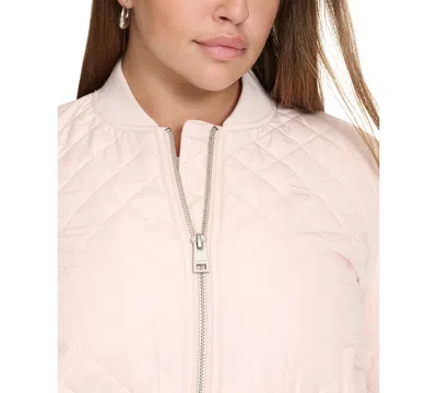 Levi's Plus Size Trendy Diamond Quilted Bomber Jacket In Pink