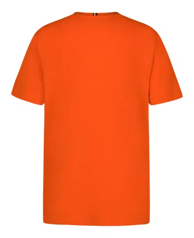 Tommy Hilfiger Big Boys Essential Lockup Short Sleeve T-shirt In Orange