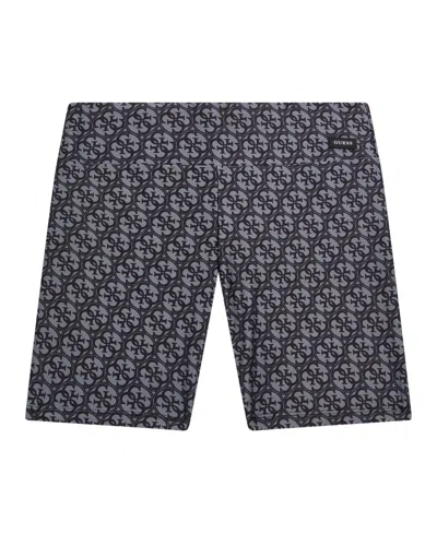 Guess Big Girl Printed Biker Shorts In Gray