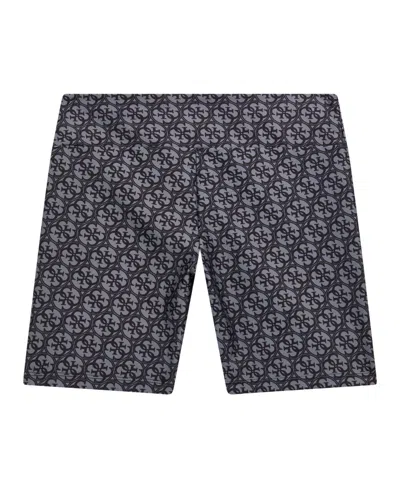 Guess Big Girl Printed Biker Shorts In Gray