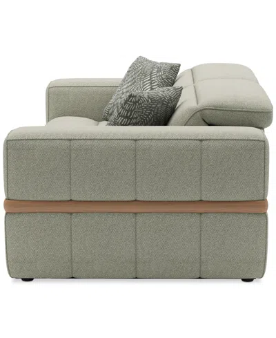 Macy's Nierling Fabric Power Motion Recliner With Power Headrest, Exclusively At  In Green