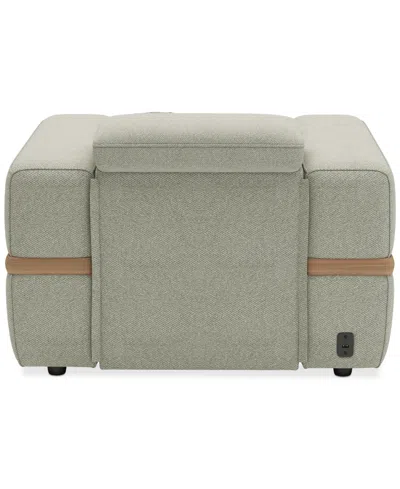 Macy's Nierling Fabric Power Motion Recliner With Power Headrest, Exclusively At  In Green