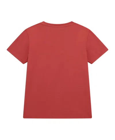 Guess Big Boys Short Sleeve T-shirt In Red