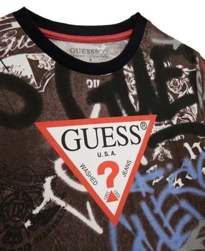 Guess Big Boys Short Sleeve T-shirt In Red