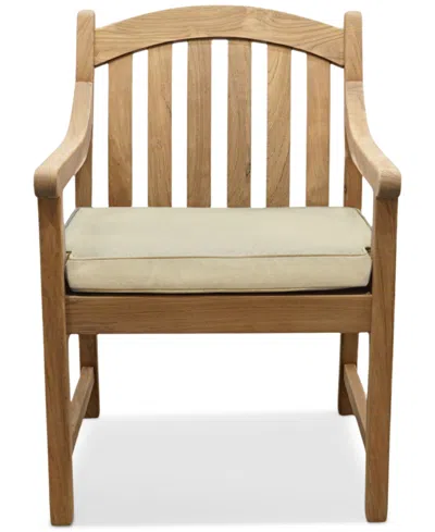 Macy's Bristol Teak Outdoor Dining Chair, Created For  In Brown